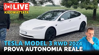 🔴 TESLA Model 3 RWD 2024 - Prova Autonomia Reale !