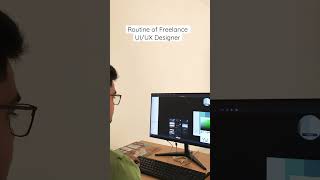 Daily routine of freelance UI/UX Designer | #shortsvideo