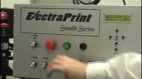 How to set up an ElectraPrint automatic t-shirt printer