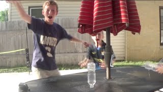 Water Bottle Flip Trick Shot: 3 Cap Flips in a Row! | That's Amazing screenshot 5