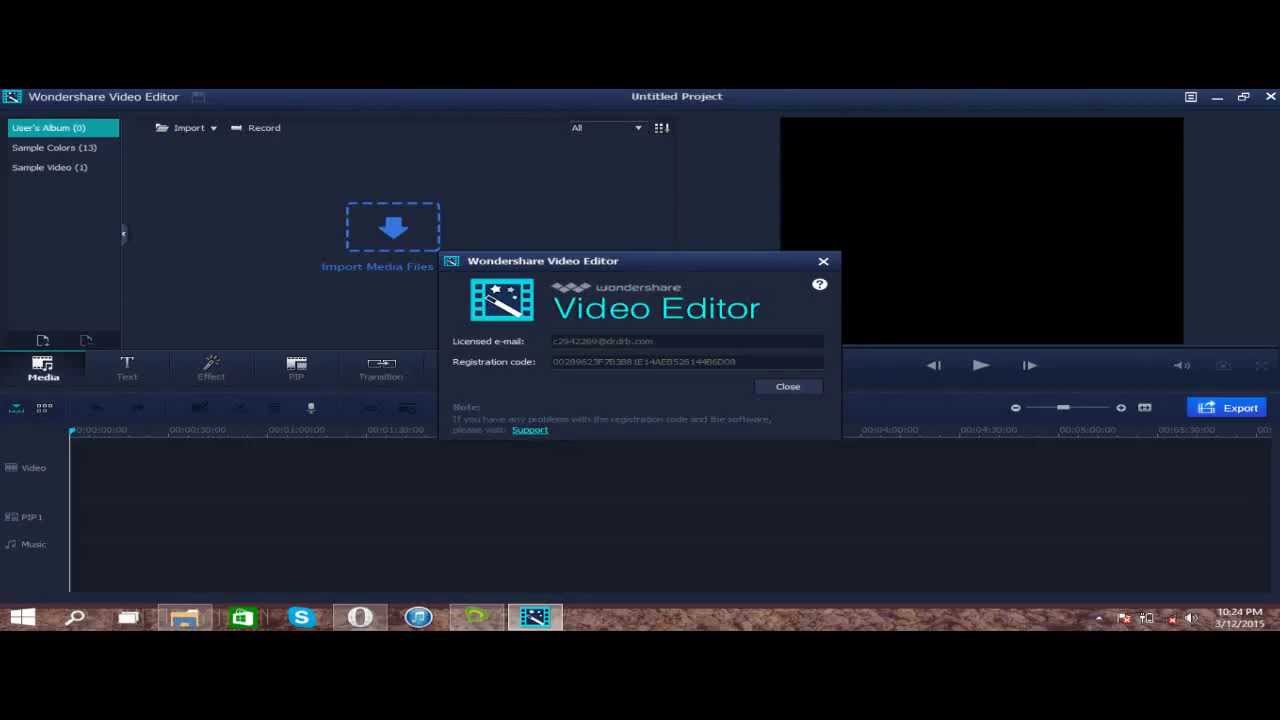 How to remove the watermark for WonderShare Video Editor