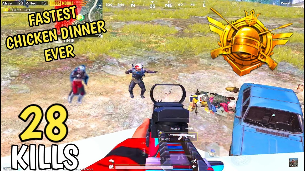 Fastest Chicken Dinner Ever | PUBG MOBILE Solo vs Squad Gameplay - YouTube