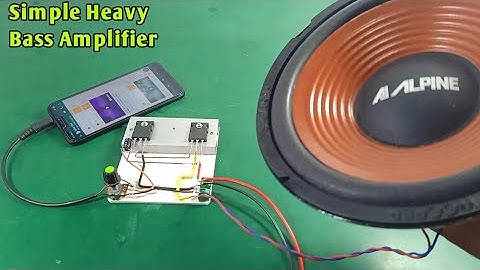DIY Simple Heavy Bass Amplifier // How Make Amplifier at Home Using 2sc5200 & 2sa1943 - Powerful