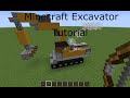 Minecraft Excavator Tutorial Construction Vehicles