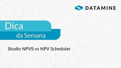 Studio NPVS vs NPV Scheduler | Dica da semana Brasil