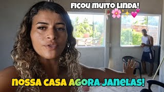 Atualização da nossa obra vamos colocar as portas no lugar! #viral 