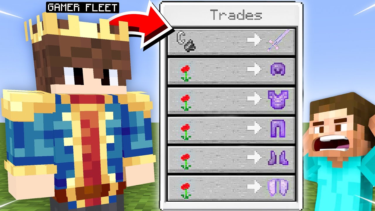 Minecraft, But YOUTUBERS Trade OP Items | P-3