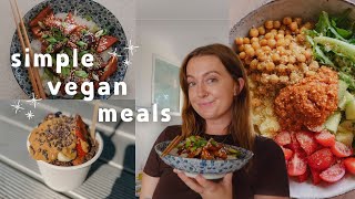 what I eat in a few days - as a vegan of 9 years! (easy meal ideas) 🌼