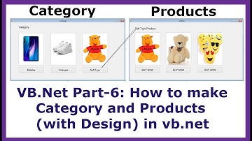 VB.Net Part-6: How to make Category and Products (with Design) in vb.net