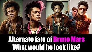 What would Bruno Mars look like if he chose another fate ? AI art