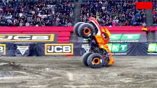 V#376 Joe Foley "EL TORO LOCO" | Monster Jam Seattle 2024 | Two-Wheel Skills & Freestyle | 4K