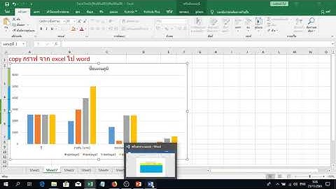 Copy กราฟ จาก Excel ไป Word 2019 วิธีการ Copy กราฟ จาก Excel ไป Word 2019 ทำอย่างไร