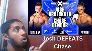 Josh Breuckner vs Chase DeAmoor - fight REACTION