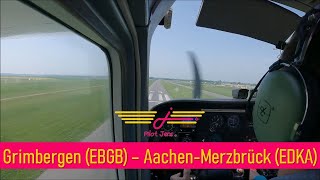 First flight to Germany: Grimbergen (EBGB)  AachenMerzbrück (EDKA)