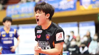 岡山リベッツ vs 琉球アスティーダ ノジマTリーグ2022-2023 【期間限定】あの大熱戦をもう一度! 2023年2月23日 津山総合体育館【卓球 Tリーグ公式】