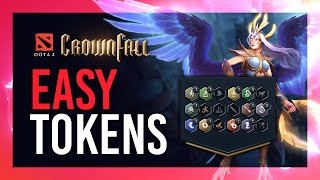QUICK Tokens | Tips for COMPLETING Dota 2 Crownfall | Trading, Converting, & Free Tokens!