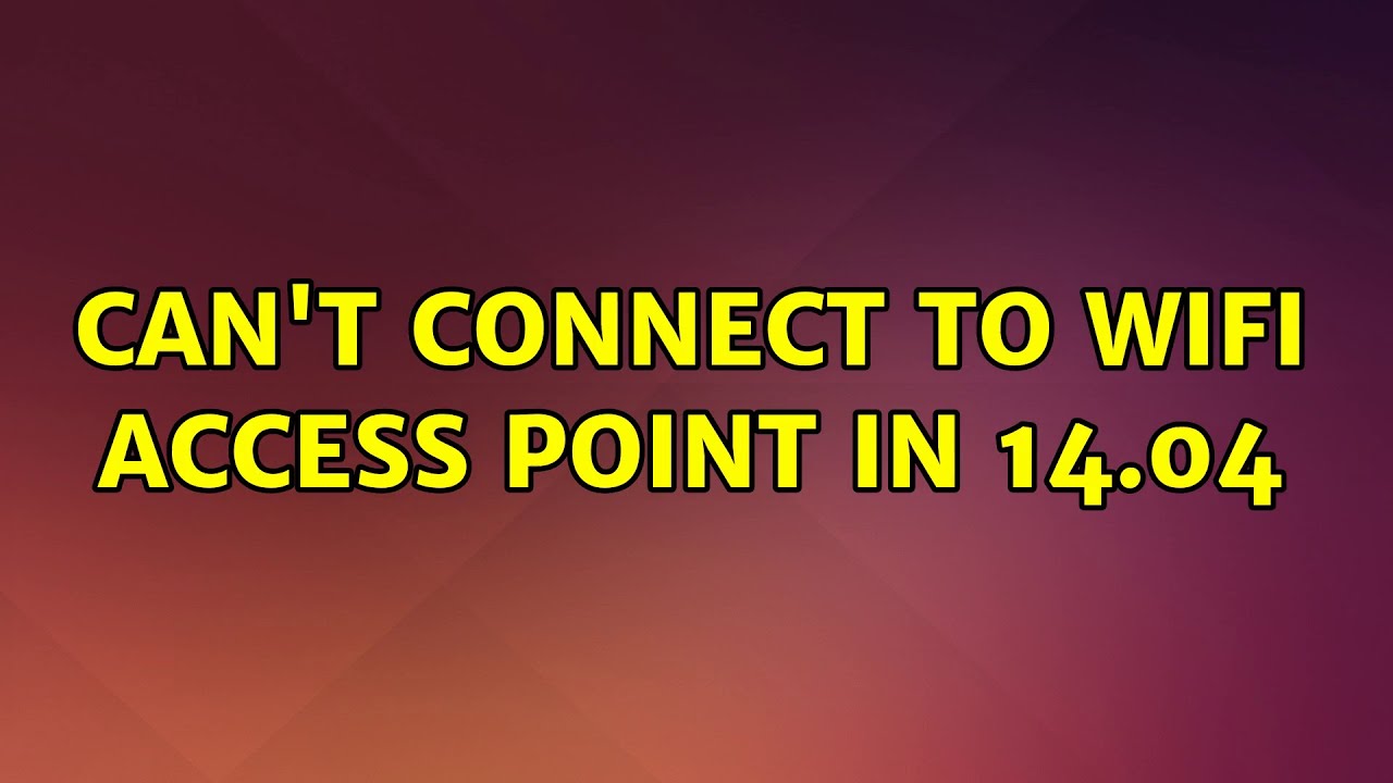 Ubuntu Connect To Wifi Via Terminal