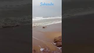 Waves ️#Bheemili beach#shortvideo #ytshorts #subscribe