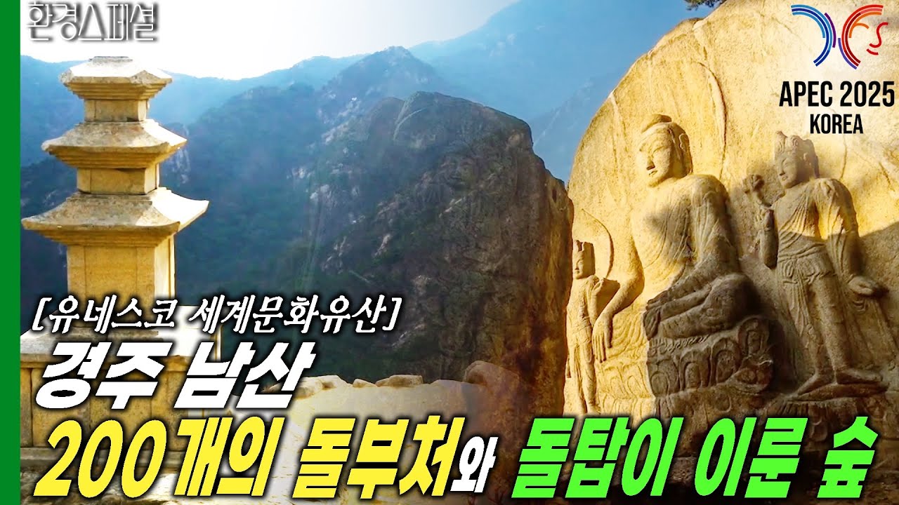 [APEC2025 KOREA] 200개가 넘는 돌부처와 돌탑, 천년의 역사, 자연의 이치가 새겨진 경주 남산[UHD유네스코세계유산8부작]돌부처의 숲, 경주 남산 KBS 170309