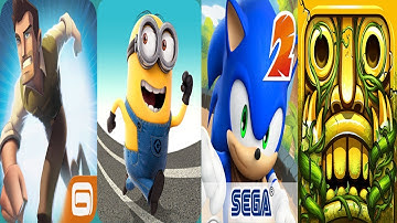 Danger dash vs minion rus vs sonic dash vs temple run  ||Android iPad iOS Gameplay HD IP PLAYGAME