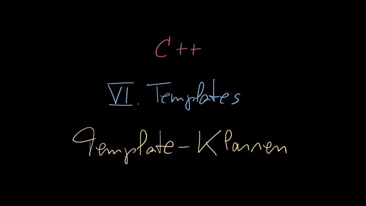 082 TemplateKlassen C++ Tutorial Deutsch YouTube
