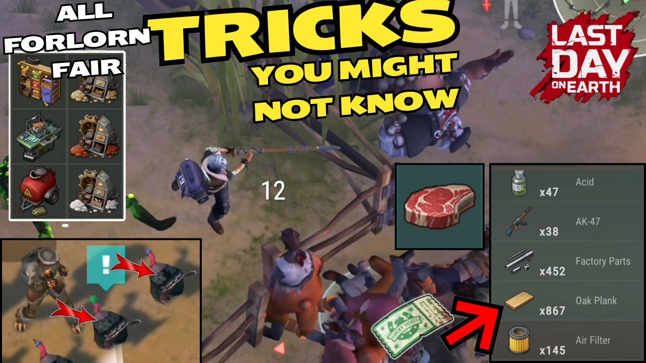 ALL FORLORN FAIR TRICKS YOU MIGHT NOT KNOW - INFINITE FAIR POINTS - INBOX TRICK - Last Day on Earth