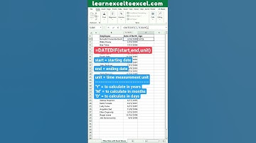 calculate age in excel excel formula hacks #dataentry #excel #excelformula #excel #viralvideo