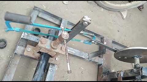 mechanical eng. project pedal operated hacksaw machine