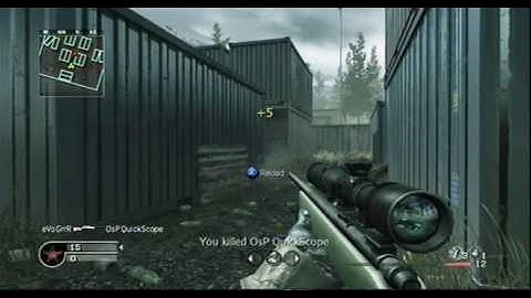 1v1 Area [CoD4] :: eVo GrrR vs OsP Quickscope (SKUNK)