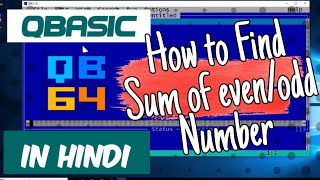 QBasic Program To Print The Sum Of Even And Odd Number Upto 100