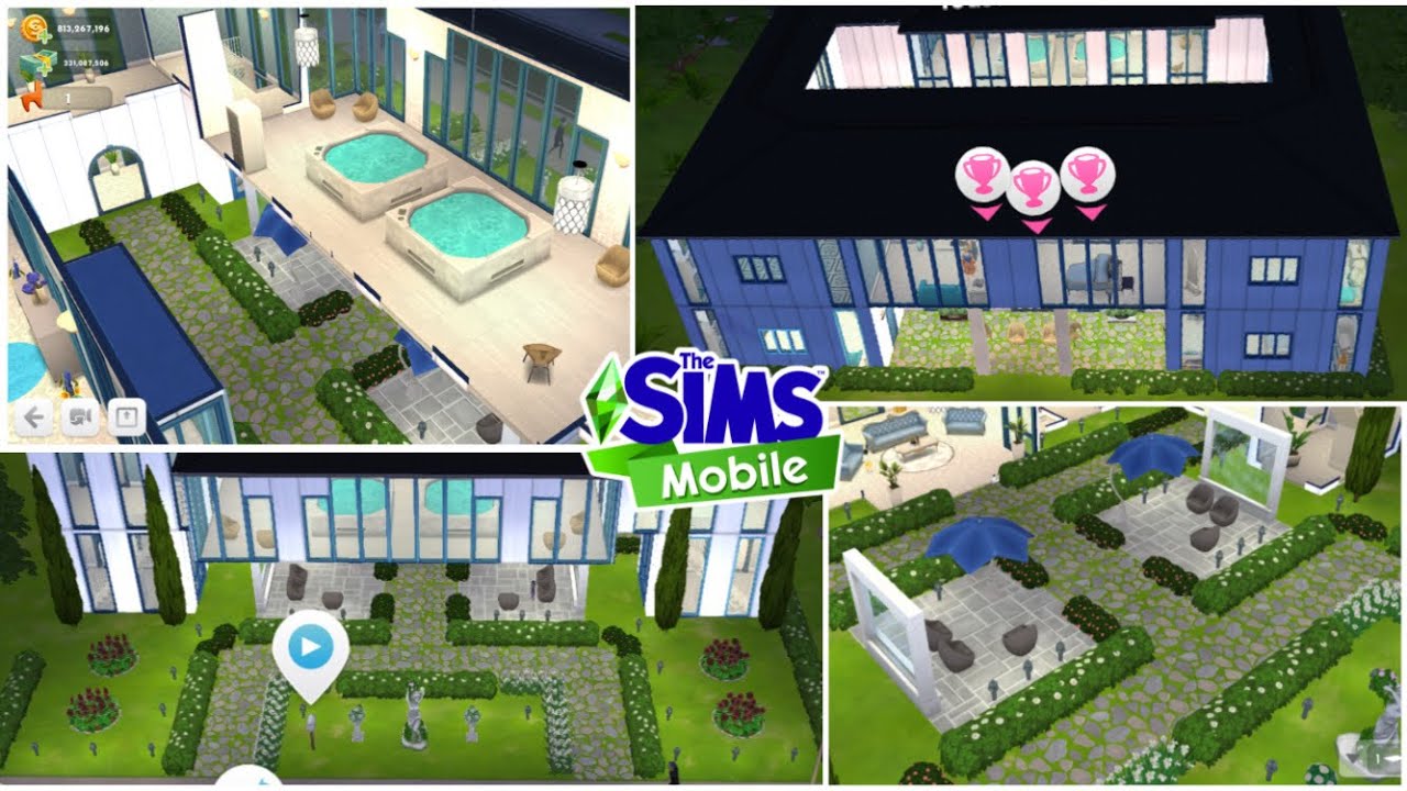 Bangun Rumah Mewah Di The Sims Mobile The Sims Mobile House Build Idea 2020 1 YouTube