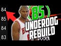 NO SUPERSTARS? ONLY 85 OVR AND UNDER! UNDERDOG REBUILDING CHALLENGE NBA 2K22