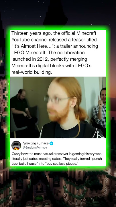 Thirteen years ago, the official Minecraft YouTube channel released a teaser titled