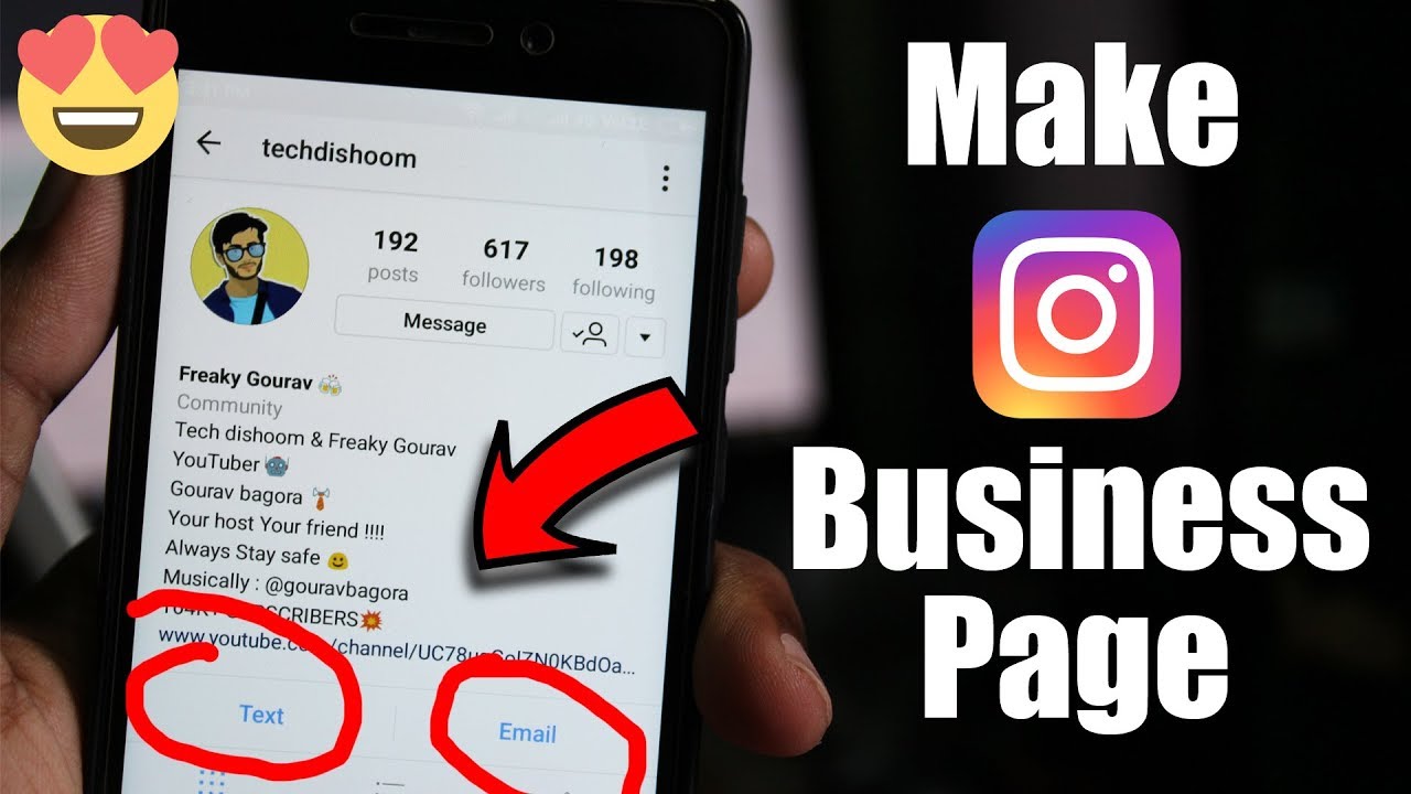 how to create instagram business page