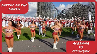 University of Alabama Million Dollar Band and Michigan Marching Band Perform at Busch Gardens