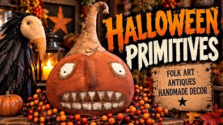 Halloween Fall Primitives Folk Art Hand Made Decor