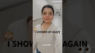 I Showed Up Again 👀Building Consistency Day 2/200 #shorts #selfimprovement #ytshorts #newyoutuber