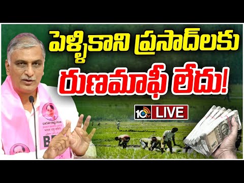 LIVE : BRS MLA Harish Rao on Unmarried Persons | పెళ్ళికాని ప్రసాద్‌లకు రుణమాఫీ లేదు! | 10TV