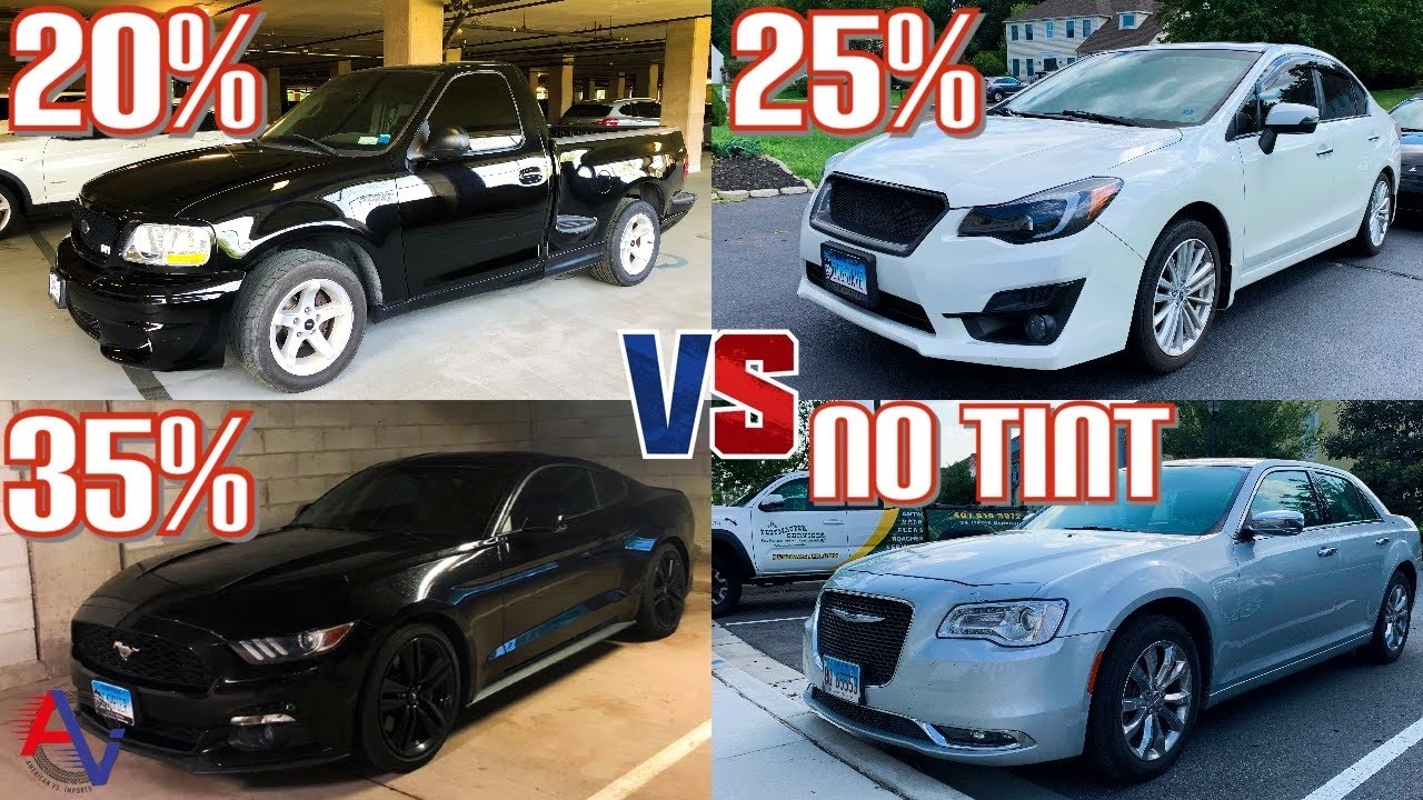Anyone have a pic of their car with 20%, 30% or 35% tint all
