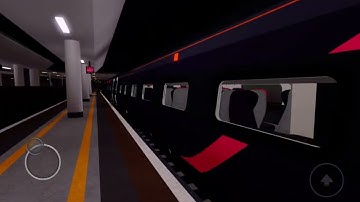 Class 390 Pendolino departing Benton