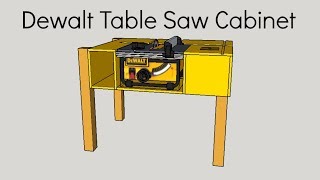 DIY "Dewalt" table saw cabinet | Izzy Swan Building an cabinet for my Dewalt portable table saw. My Links - website - https://www.izzyswan.com/ Instagram - https://www.