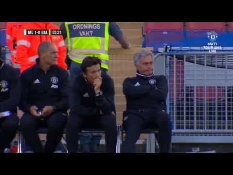 Manchester United 5-2 Galatasaray Zlatan Ibrahimovic Goal (with Reactions)