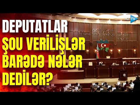 Video: Deputat televiziya şousu ləğv edildi?