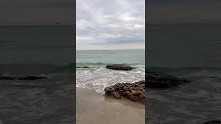 Calm sound of the sea. Relaxing sounds of waves hitting rocks #seasounds #forsleep #theshorts