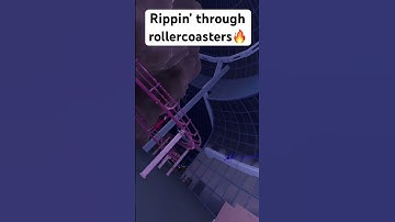 Racing fpv drones through rollercoasters! #drone #fpvdrone #fpv #droneracing #fpvracing #drlsim