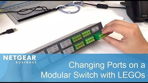 Changing Ports on a Modular Switch With LEGOs | NETGEAR M4300-96X