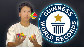 Solving Cubes Whilst JUGGLING - Guinness World Records