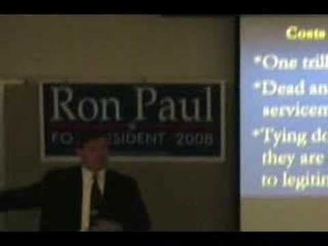 Видео: Ron Paul Spokesman speaks at UCA - Part 3 of 5