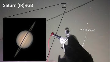 Saturn (IR)RGB on 27th Jul 2025 through 8" Dobsonian 