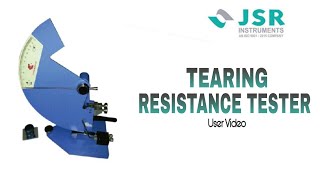JSR - Tearing Resistance Tester || How to Determine the Tearing Strength